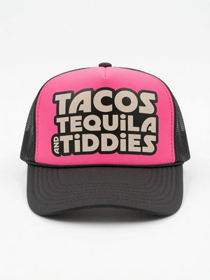 3 Food Groups Pink - Foam Trucker Hat