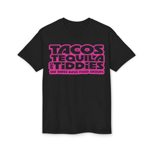 Food Groups Tee - Pink